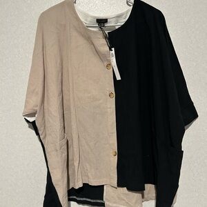 NWT Coco Carmen Womenβs Plus Size Retro Top, Multicolor Size XXL